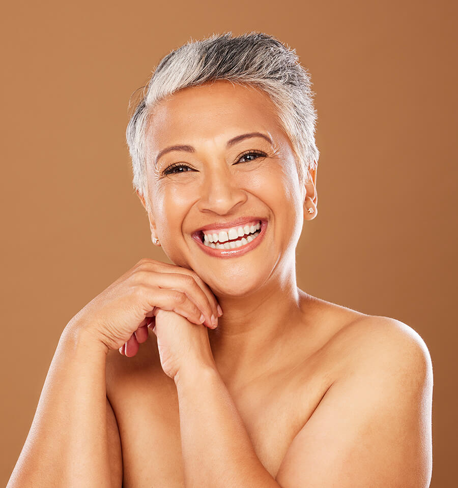 Beautiful ethnic woman smiling